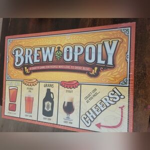 BREW-OPOLY - Made in USA - Rare Beer Monopoly Board Game - Brand New Sealed